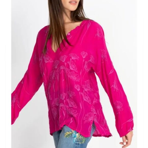 Johnny Was Daisy Arianda Blouse Style No. C18222-1 RN#
